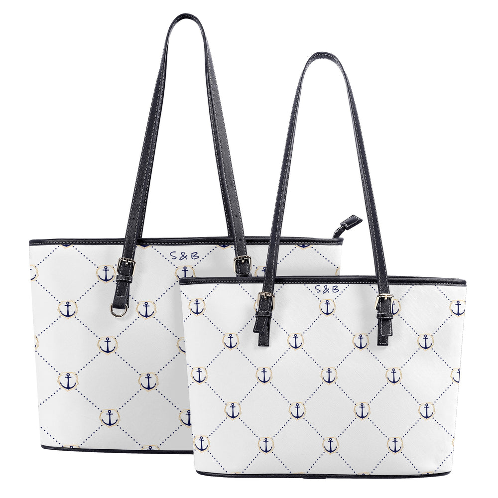 Anchors Away Leather Tote Bags