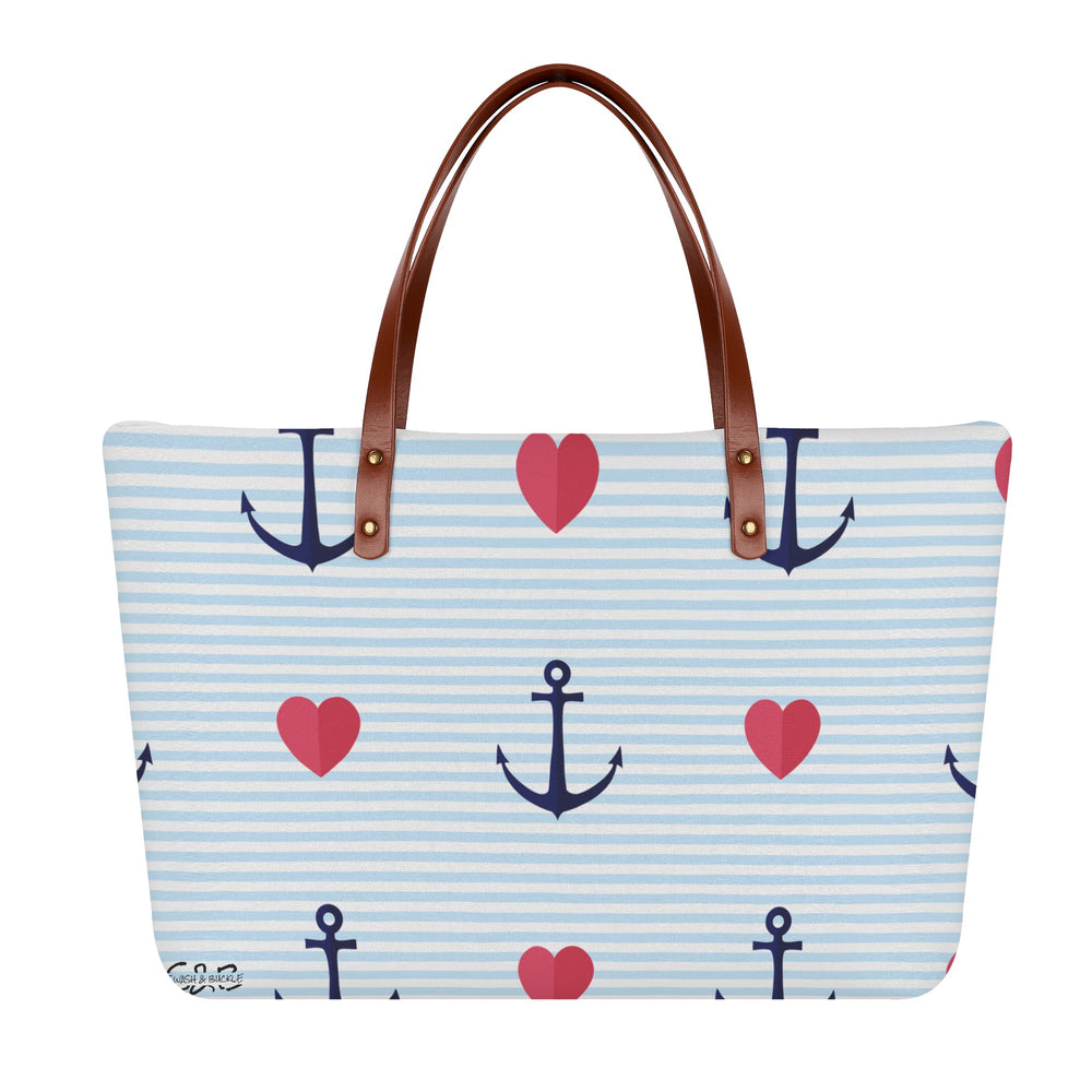Hearts & Anchors Tote Bag