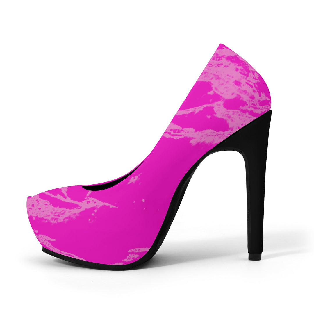 Pretty In Pink Platform Pumps 5 Inch High Heels