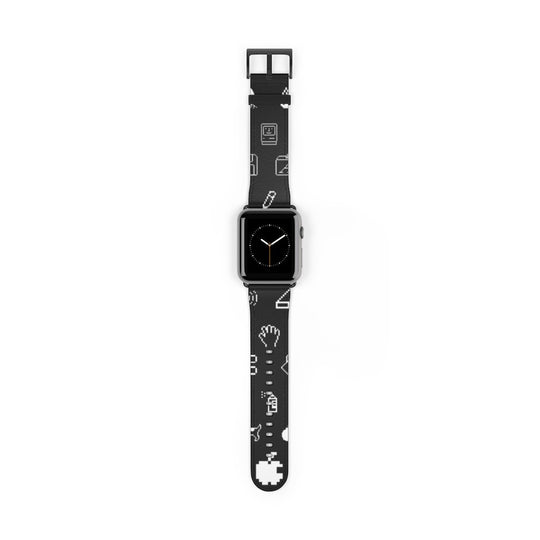 Beige Retro Mac Icons Apple Watch Band