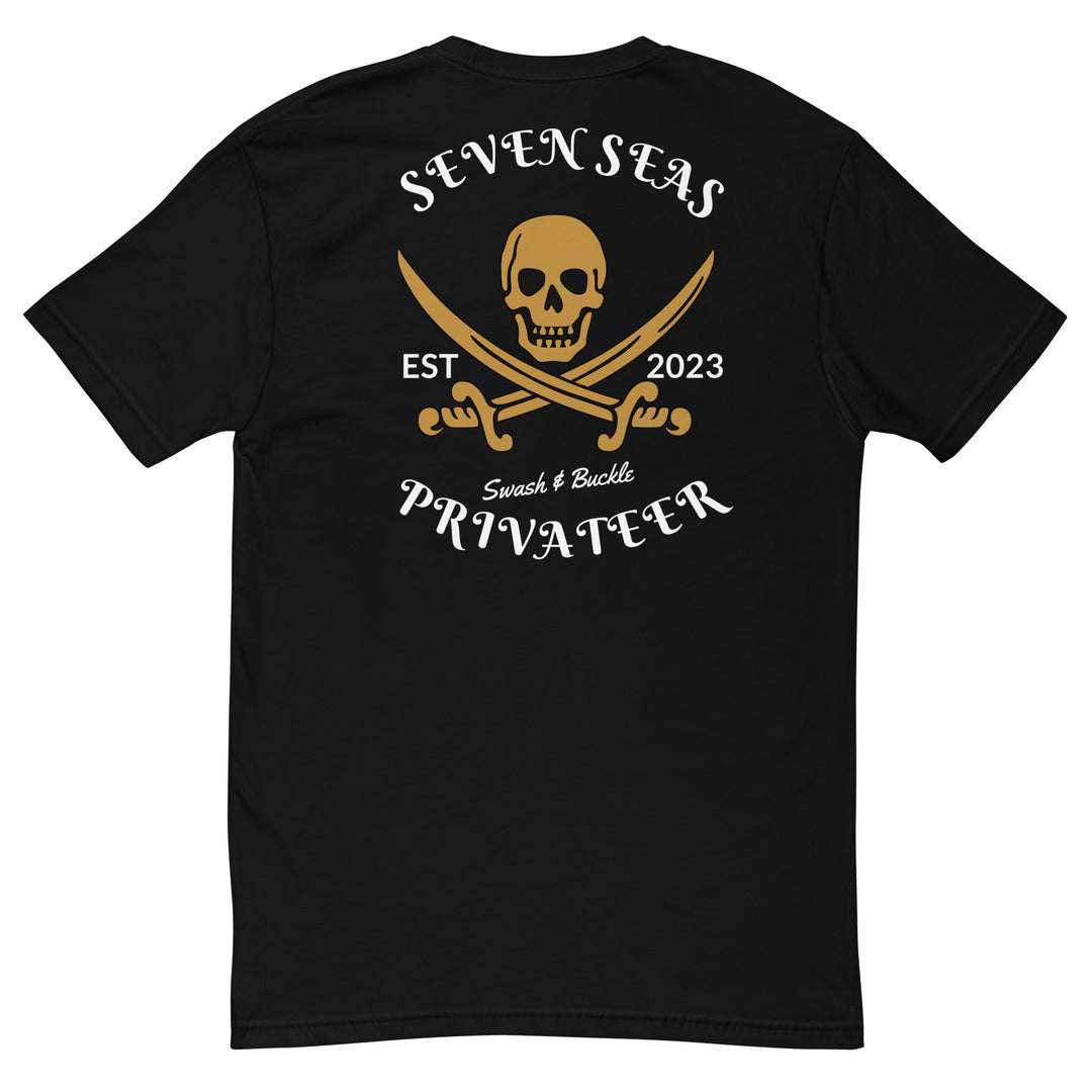 Pirate Privateer T-Shirts  Front & Back Print