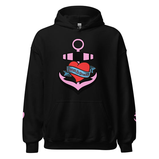 Hearts N Anchors Graphic Hoodie