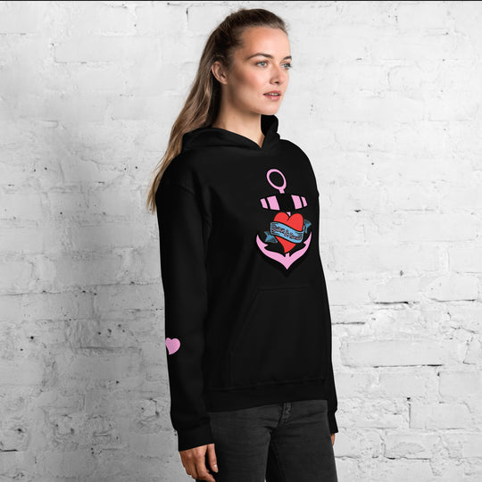 Hearts N Anchors Graphic Hoodie