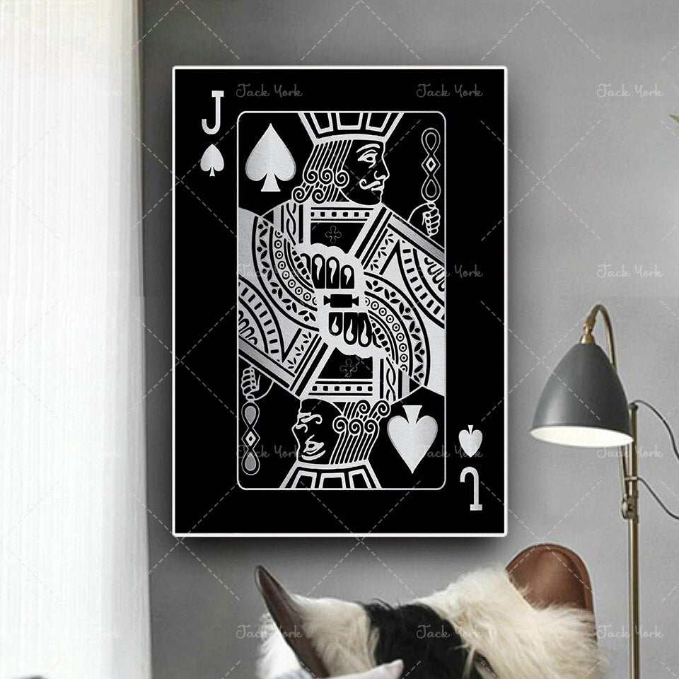 king queen and jack  Abstract decoration poster