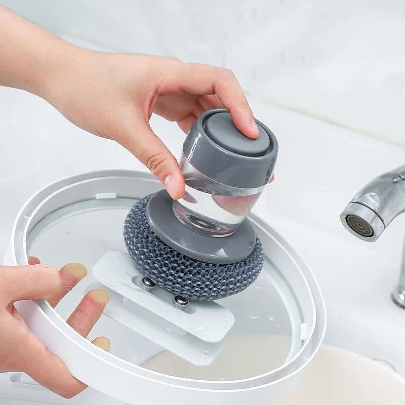 Soap Dispensing Dish Scrubber