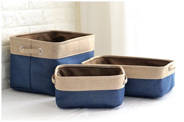 Nordic Fabric Storage Box Without Cover Imitation Cotton And Linen Folding Storage Box