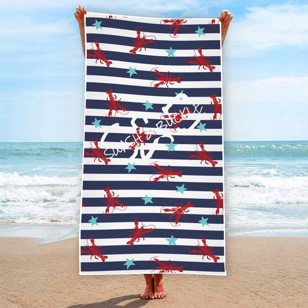 Patriot Lobster Rectangular Beach Towel