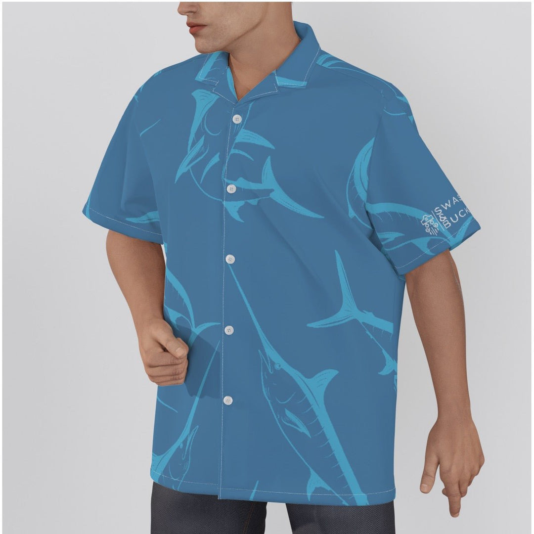 Cast Men's Hawaiian Shirt With Button Closure