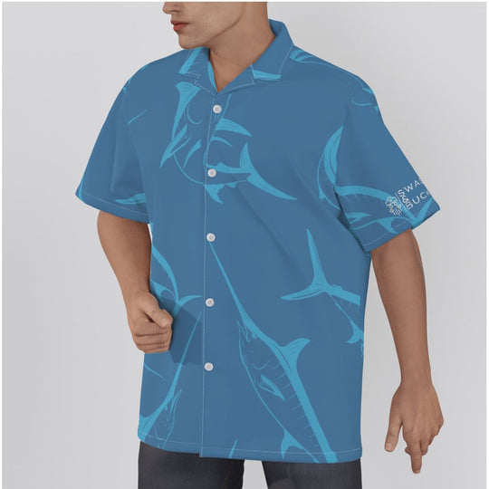 Cast Men's Hawaiian Shirt With Button Closure