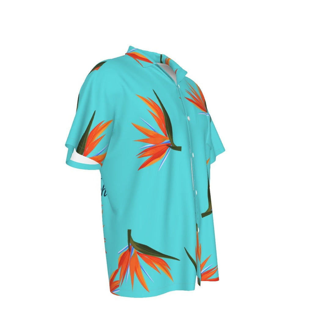 Paradise Beach Men's Hawaiian Shirt With Pocket