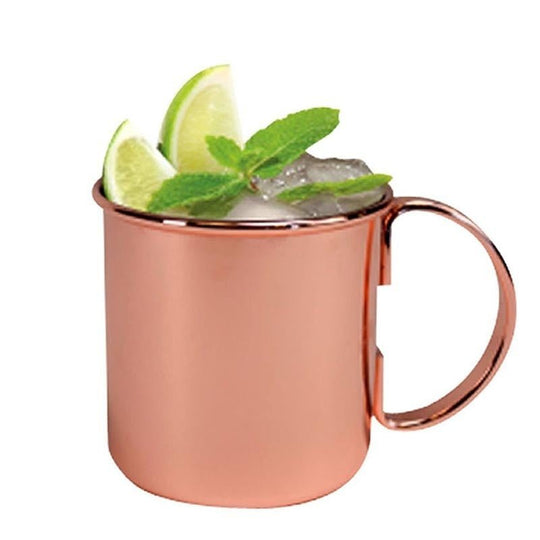 Rose Gold Stainless Steel Cocktail metal bar glass
