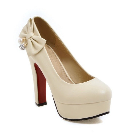 Single shoes thick heel high heels sexy nightclub