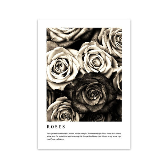 Black & White Wall Art Canvas Painting