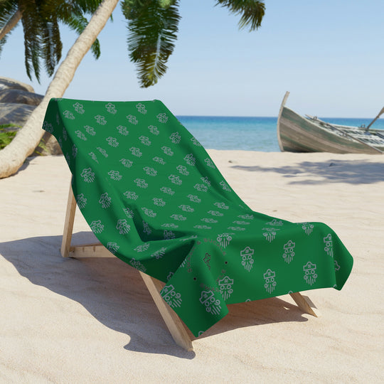 S&B Icon Beach Towel Green