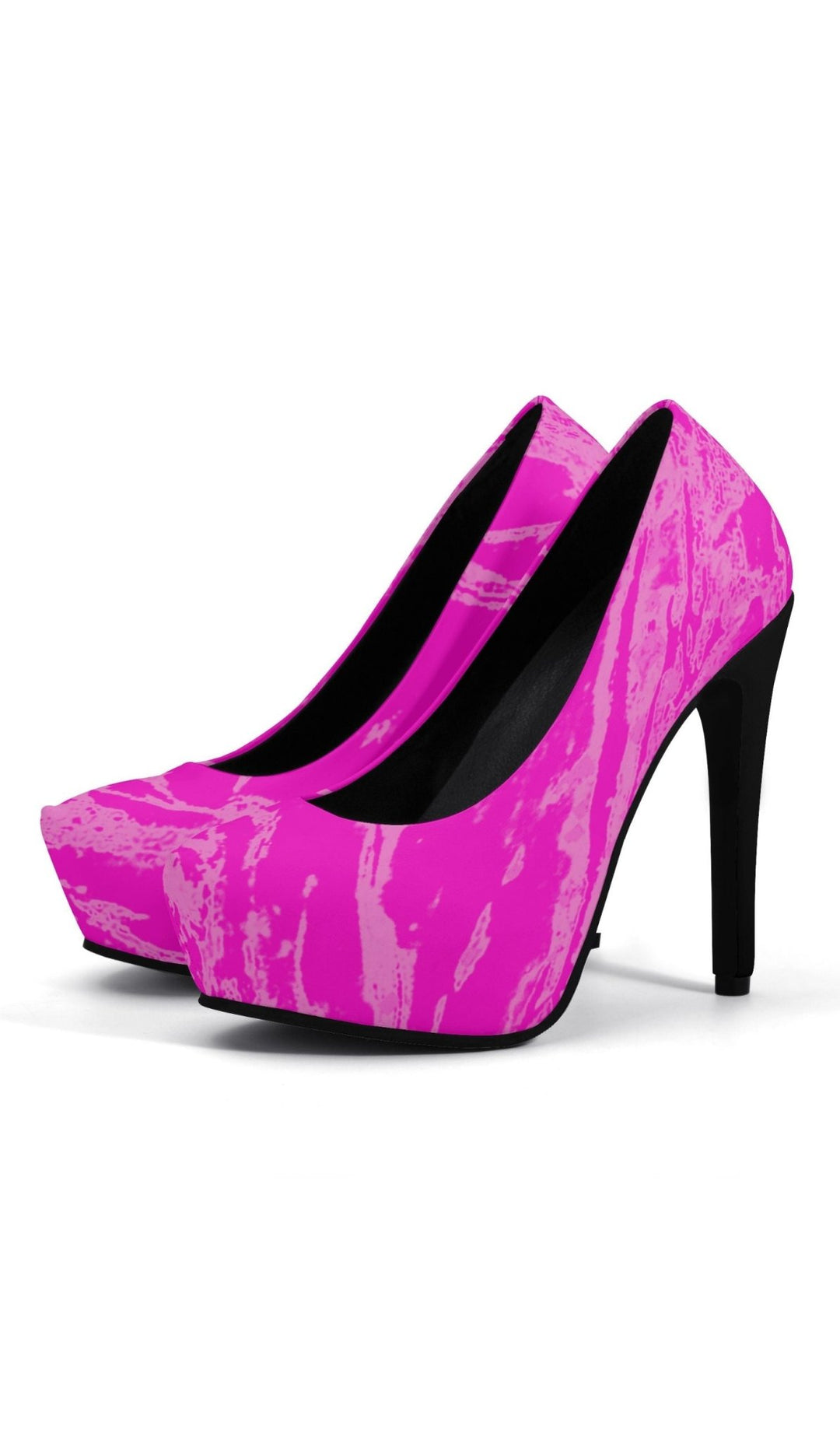 Pretty In Pink Platform Pumps 5 Inch High Heels
