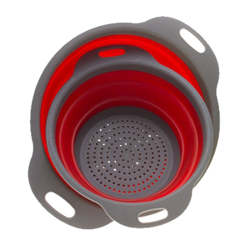 2 PCs Collapsible Silicone Colander