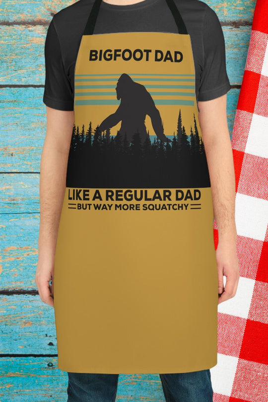 Bigfoot Dad Apron