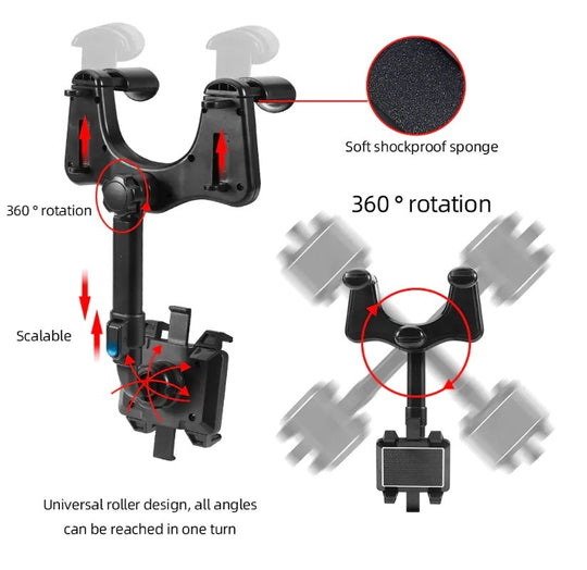 Rotatable 360° Smart Phone Car Holder