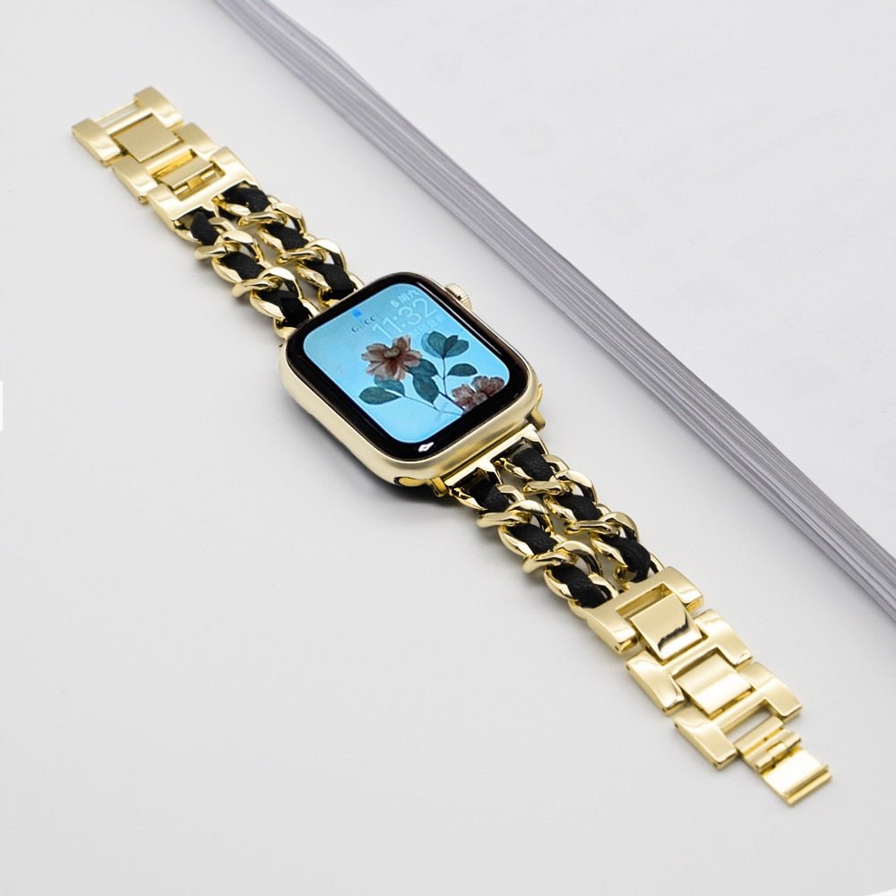LuxeLink Stainless Steel Bracelet for Apple Watch