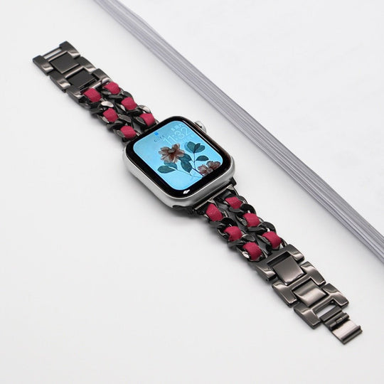LuxeLink Stainless Steel Bracelet for Apple Watch