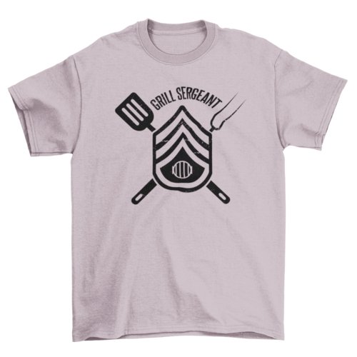 Grill BBQ Sergeant badge t-shirt