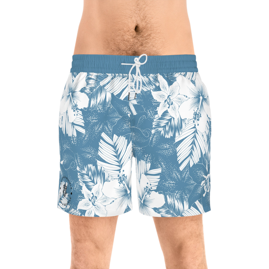 Hawaii Men's Mid-Length Swim Shorts