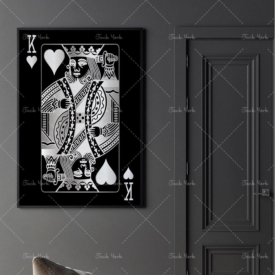 king queen and jack  Abstract decoration poster