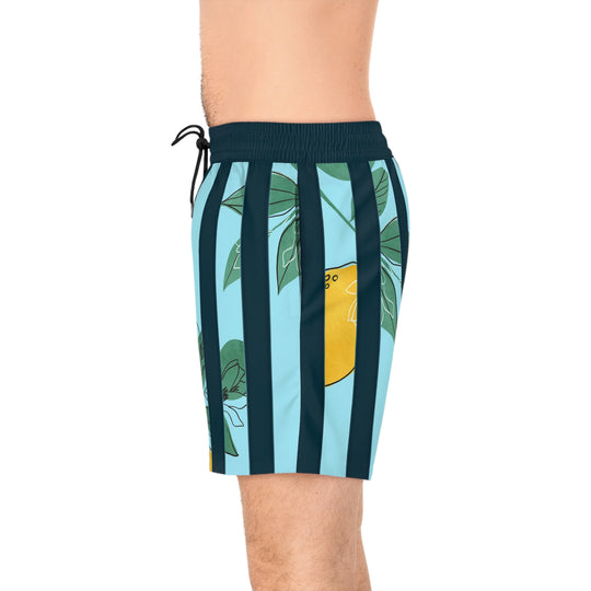 Lemon Men's Mid-Length Swim Shorts (AOP)