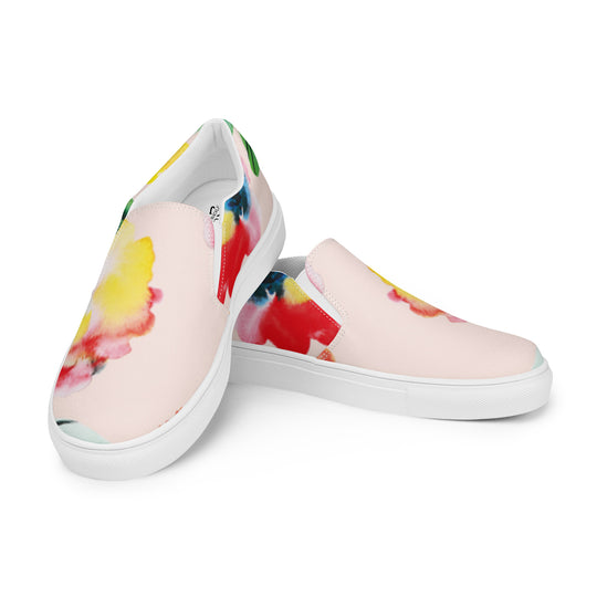 Spring Floral Women’s slip-on canvas shoes